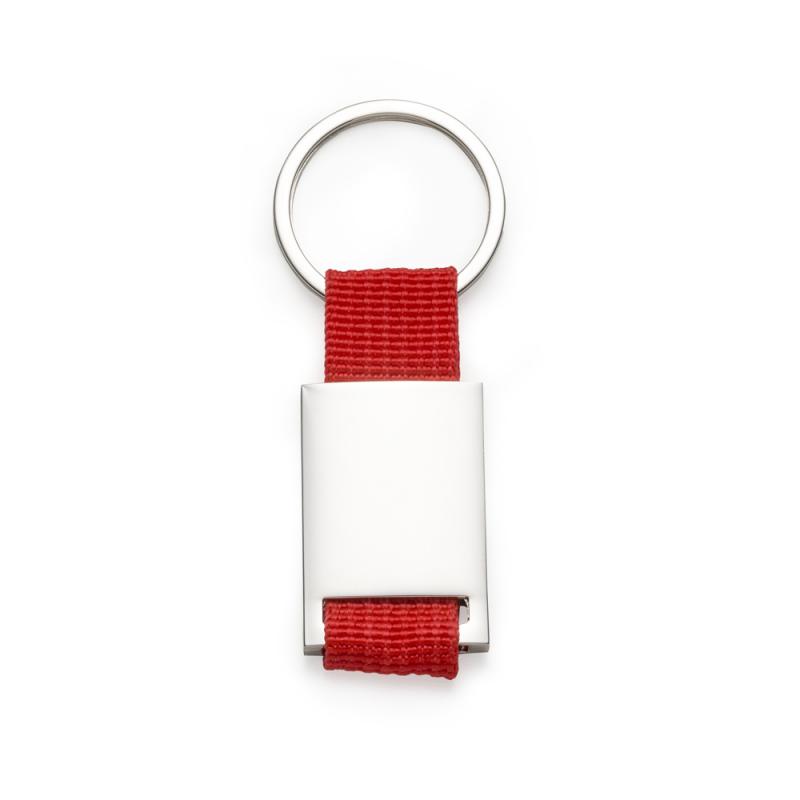 CHAVEIRO DE METAL COM DETALHE COLORIDO EM NYLON