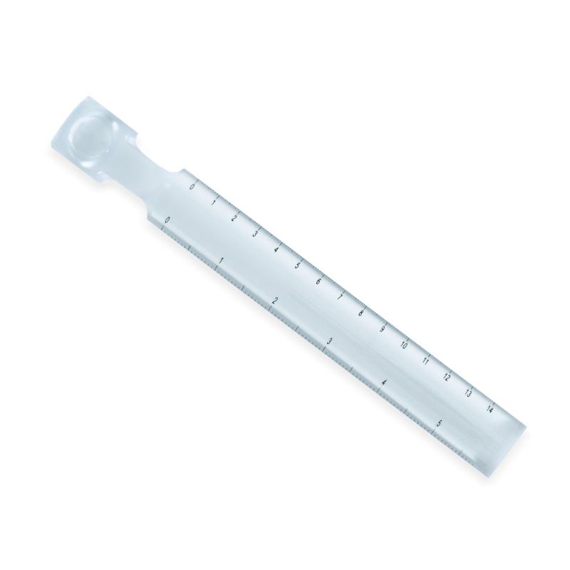 RÉGUA 14CM COM LUPA