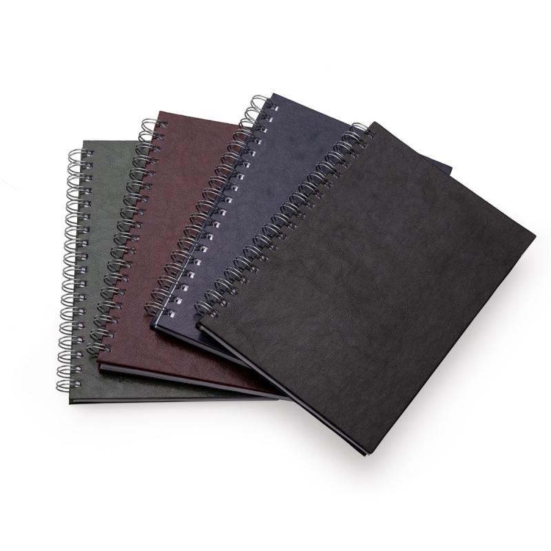 CADERNO DE COURO SINTÉTICO CORES