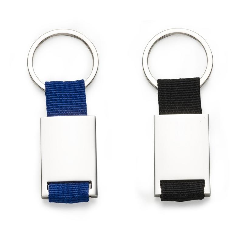 CHAVEIRO DE METAL COM DETALHE COLORIDO EM NYLON