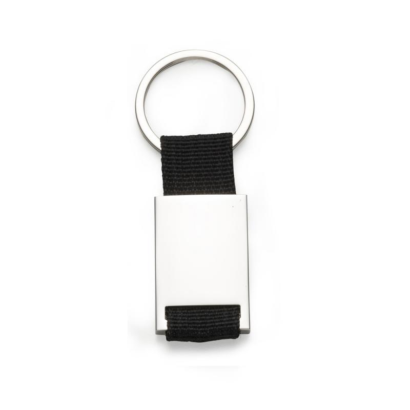 CHAVEIRO DE METAL COM DETALHE COLORIDO EM NYLON